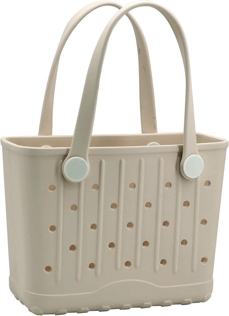 CXY Store Rubber Tote Bag Small Beach Bag Waterproof Beach Tote Washable Travel Handbag for Sport Boat Market Outdoor - Image 1